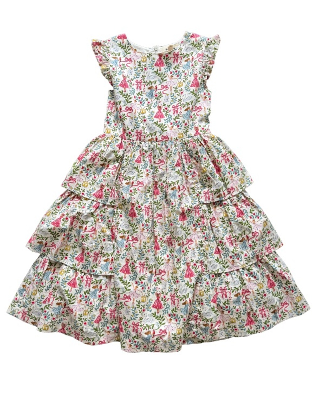 🎄🩰 Mini Boden Girls Nutcracker Ballet Tiered Holiday Dress 10-11Y